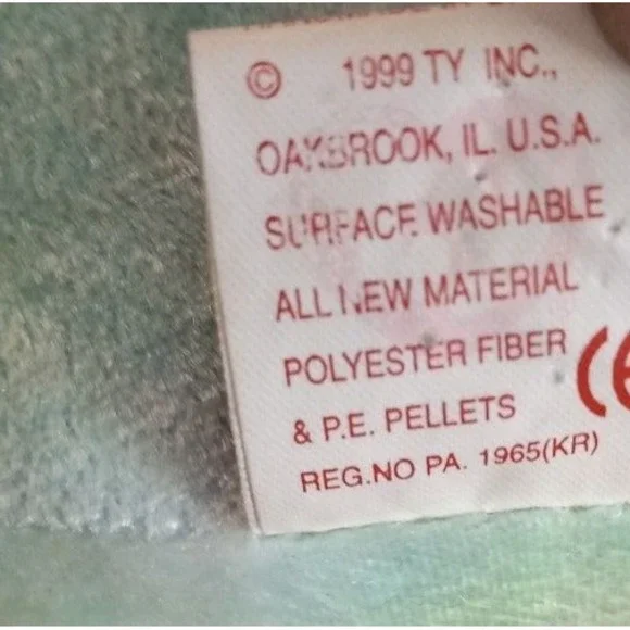 Ty Beanie Babies NEON the Seahorse 7" Beanbag Plush Stuffed Animal Toy - Picture 3 of 4